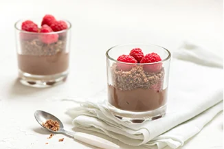 use smaller plates & bowls for food