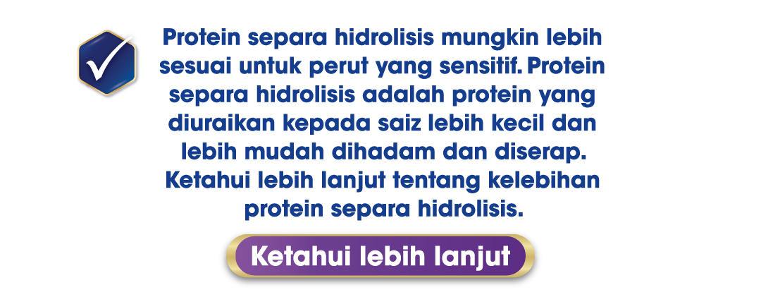 Apakah jenis protein yang sesuai untuk perut anak yang sensitif?