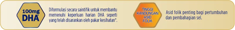 Enfamama A+ dengan 100mg DHA & tinggi kandungan asid folik