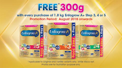 Enfagrow A+ FREE* 300g Promo 