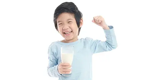 Child drinking milk